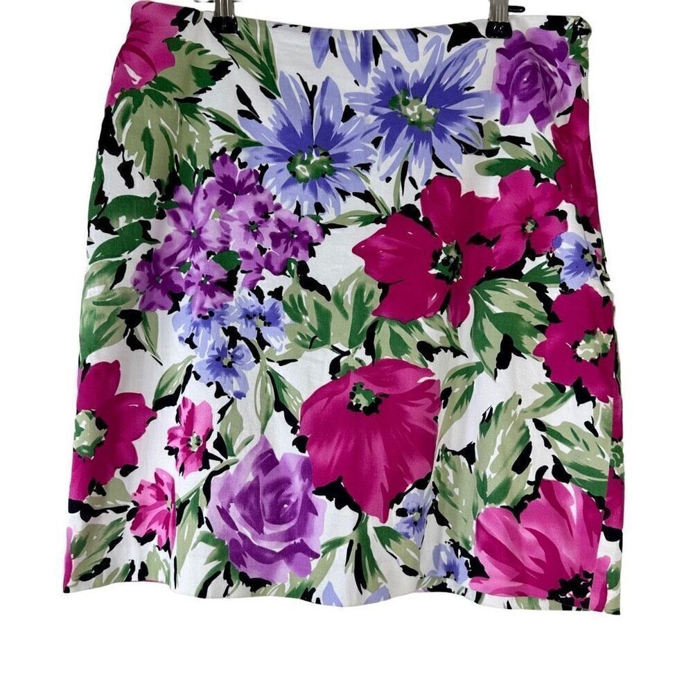 Girls Golf‎ Colorful Floral Golf Skort Womens 10 90’s Activewear USA Made